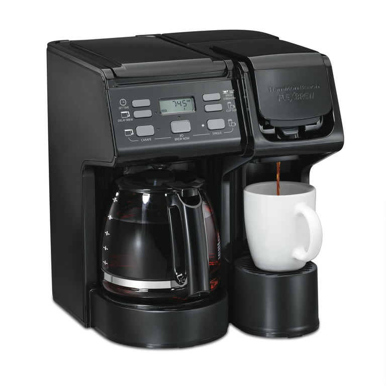 Hamilton Beach 12-Cup Black Residential Combination Coffee Maker at