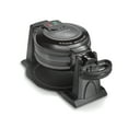 thumbnail image 1 of Hamilton Beach Double Belgian Waffle Maker with Removable Nonstick Grids, Rotating Waffle Iron, Black, 1 of 8