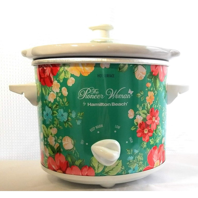 The Pioneer Woman Slow Cooker 1.5 Quart Twin Pack, Fiona Floral and Vintage  Floral, 33016 