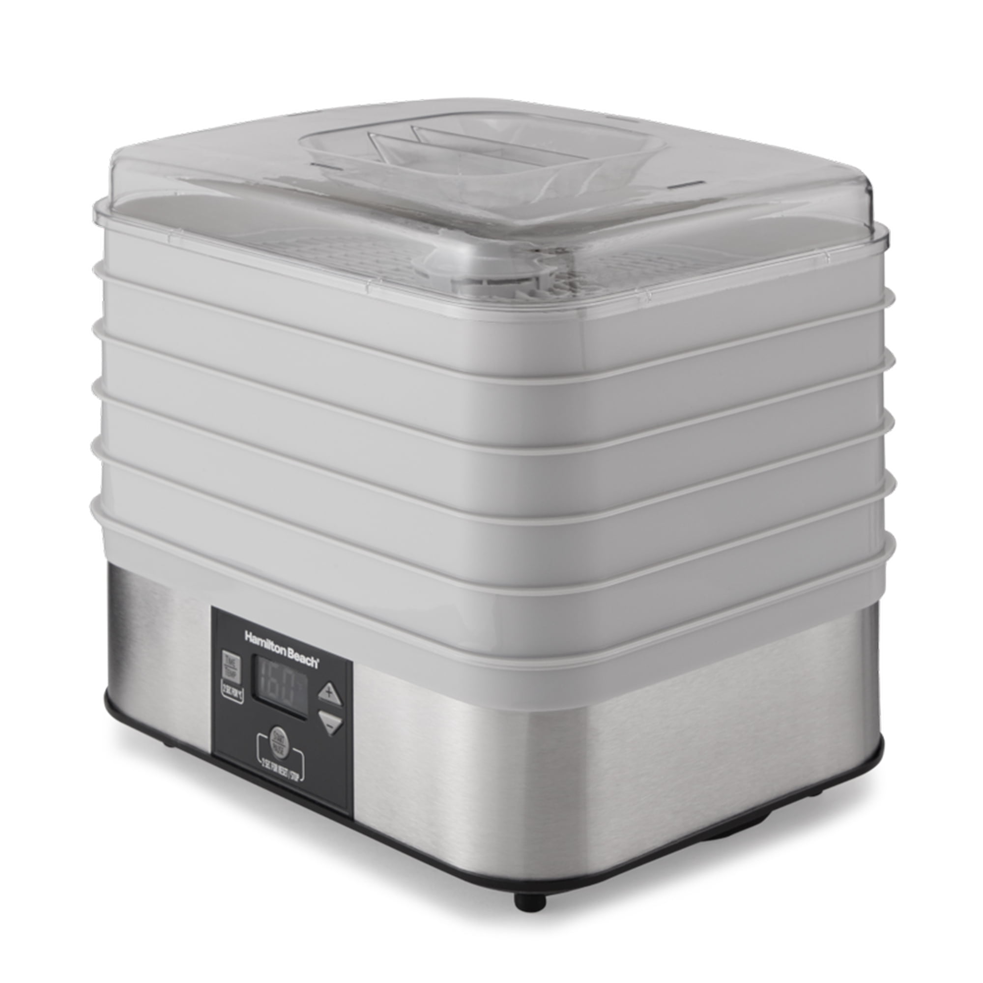 Hamilton Beach Food Dehydrator, 500 Watts, 5 trays, Silver, 32100A