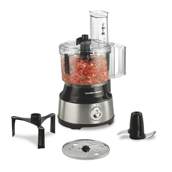 Hamilton Beach 10 Cup Food Processor and Chopper with Extra Large Chute and Bowl Scraper, Black