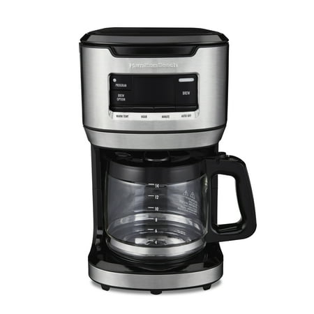 Hamilton Beach - 14 Cup Programmable FrontFill Coffee Maker - BLACK