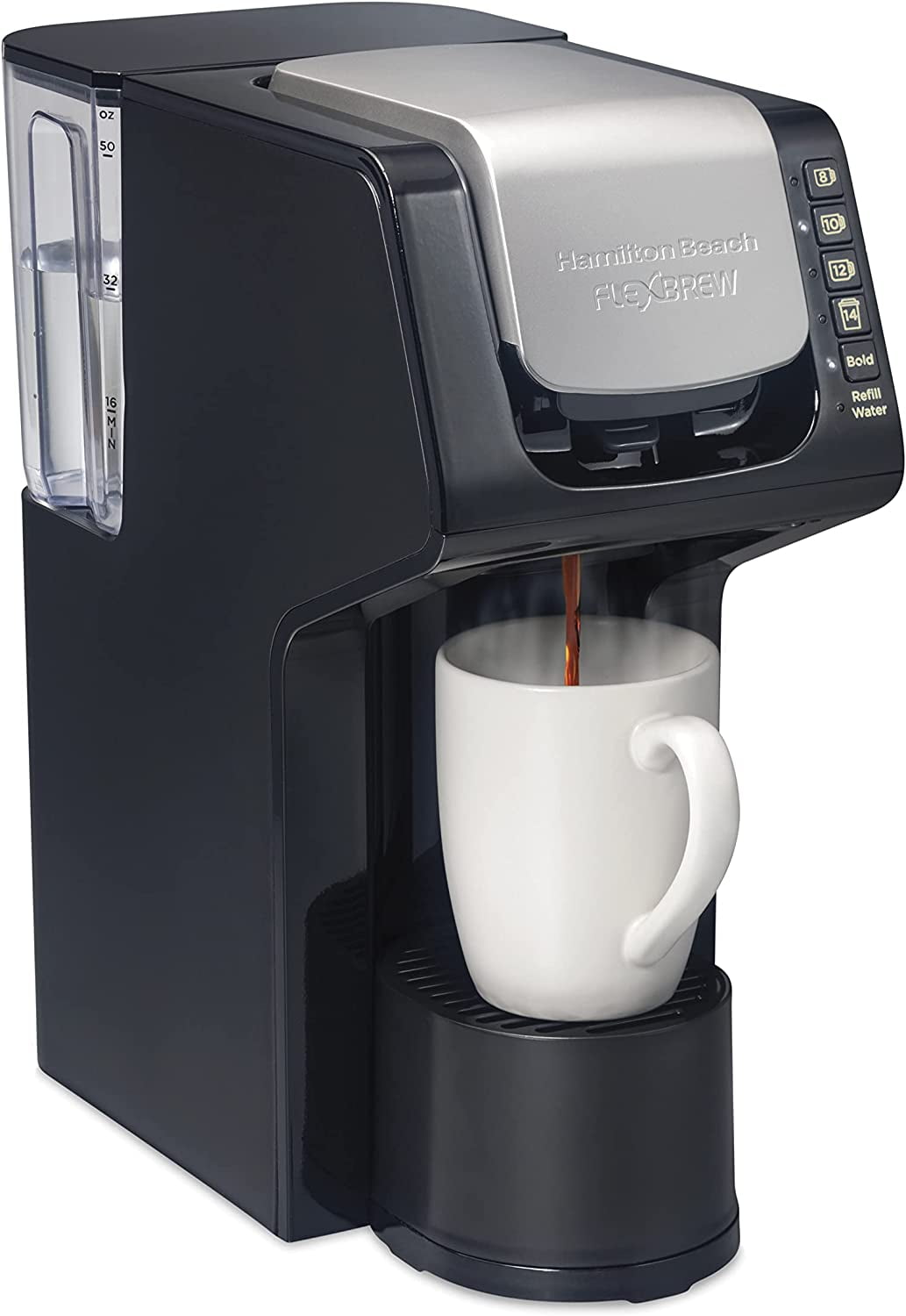 Hamilton Beach Gen 3 FlexBrew SingleServe Coffee Maker with Removable