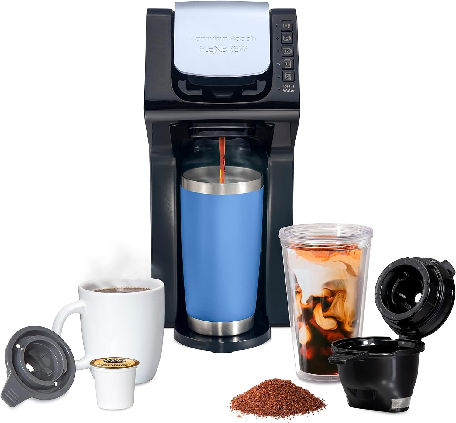 Hamilton Beach Gen 4 FlexBrew SingleServe Hot & Iced Coffee Maker with