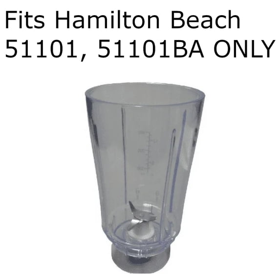 Hamilton Beach Genuine OEM Replacement Blender Jar Cup for Models 51101, 51101BA