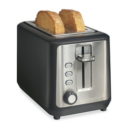 BLACK+DECKER 4-Slice Toaster with Extra-Wide Slots, Black/Silver, TR1478BD  