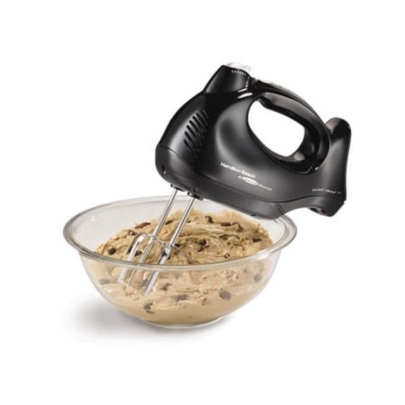 Hamilton Beach  Hand Mixer with Snap-On Case Black