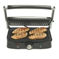 thumbnail image 1 of Hamilton Beach 2-in-1 Electric Indoor Grill and Panini Press with Nonstick Plates, Stainless Steel, 1 of 8