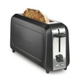 thumbnail image 1 of Hamilton Beach 2-Slice Bread and Bagel Toaster with Long Slots and Removable Crumb Tray, Black, 1 of 9
