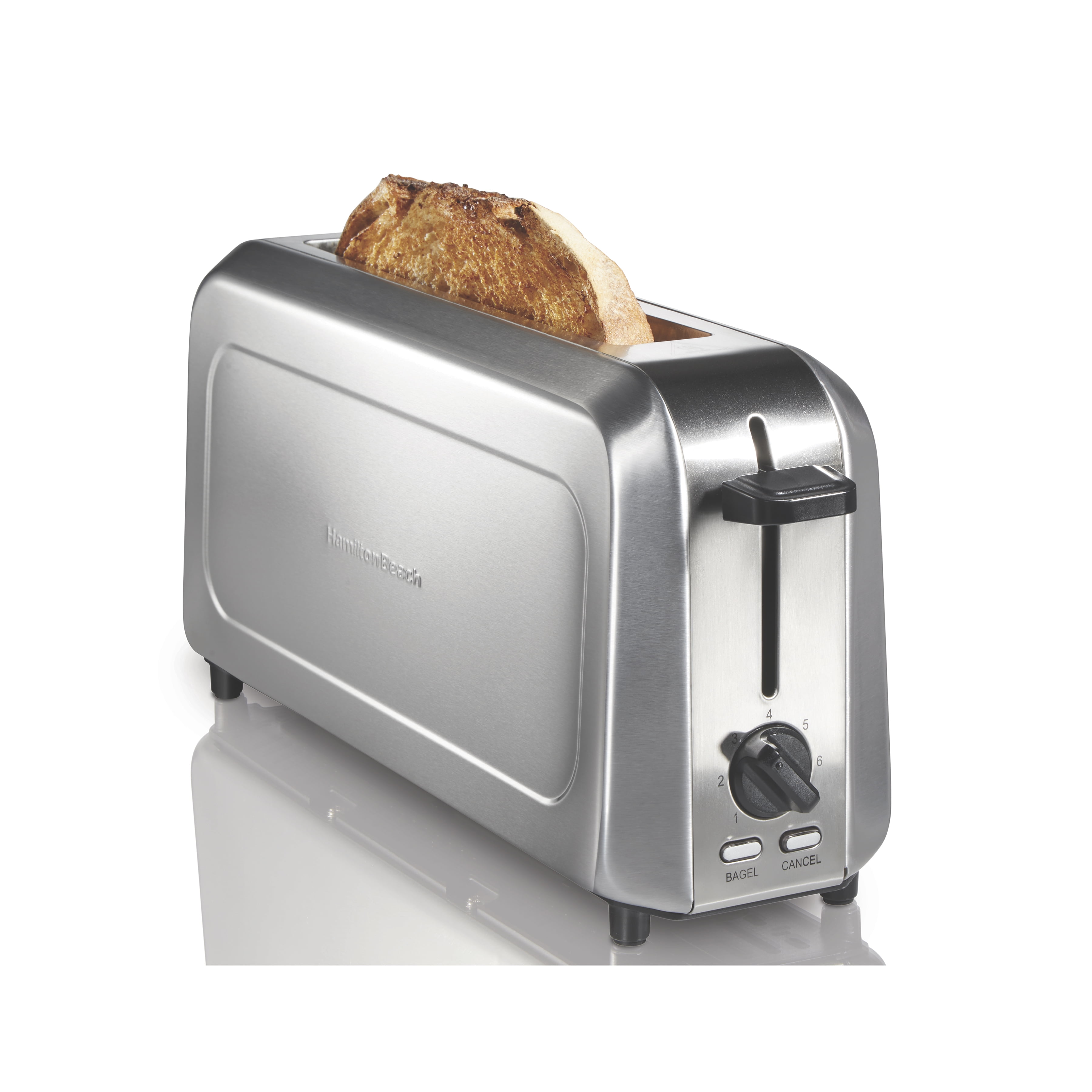 Hamilton Brandclub Hamilton Beach Long Slot 2 Slice Capacity Toaster Stainless Steel with Slim Design