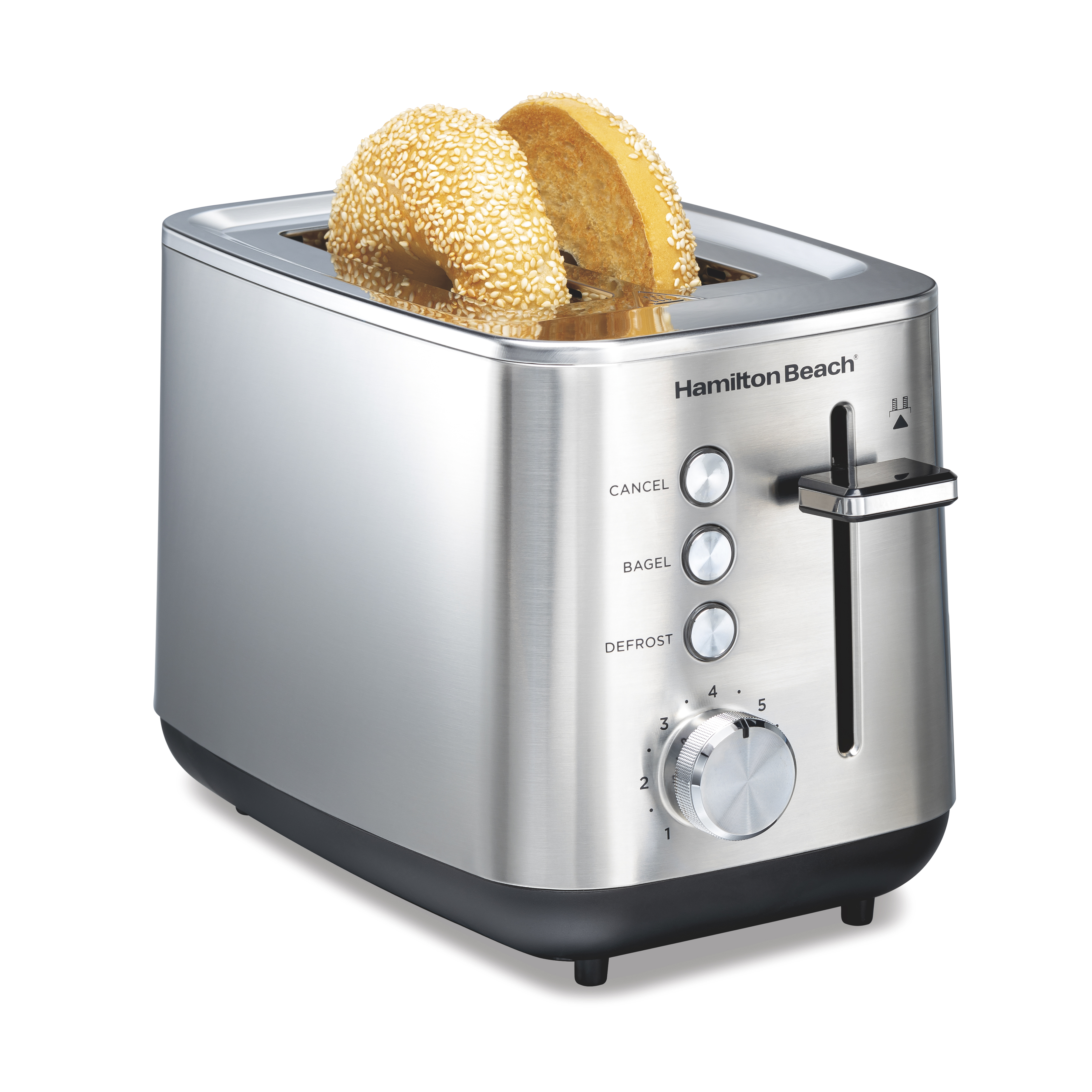 Hamilton Beach Toaster, 2-Slice Modern Luxe Series, Stainless Steel, Extra-Wide Slots, Bagel, Defrost, Toast Boost, Slide-Out Crumb Tray, Cancel Buttons, NEW - Walmart.com