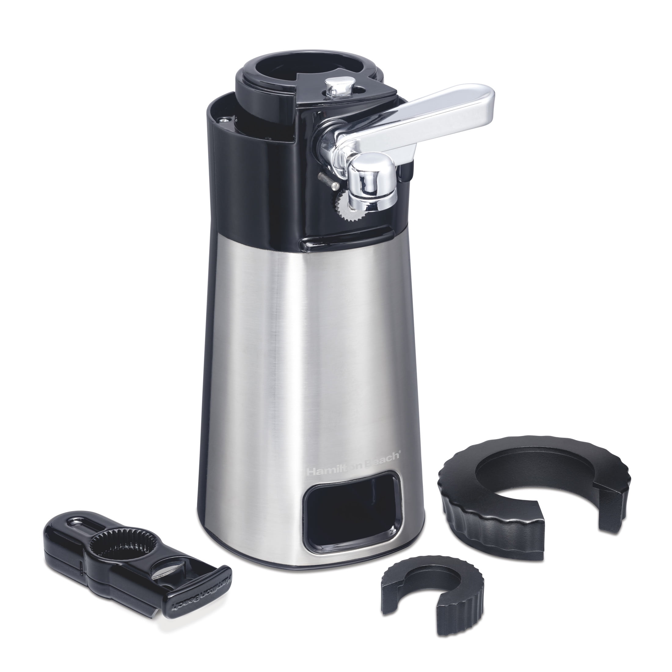 Hamilton Beach Openstation Automatic Electric Can Opener with Tools, Stainless Steel