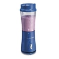 thumbnail image 1 of Hamilton Beach Personal Blender for Smoothies with Travel Lid, 14 oz, Monaco Blue, 1 of 9