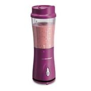 Hamilton Beach Personal Blender with Travel Lid for Smoothies and Shakes, Portable, Fits Most Car Cup Holders, Raspberry, 51131
