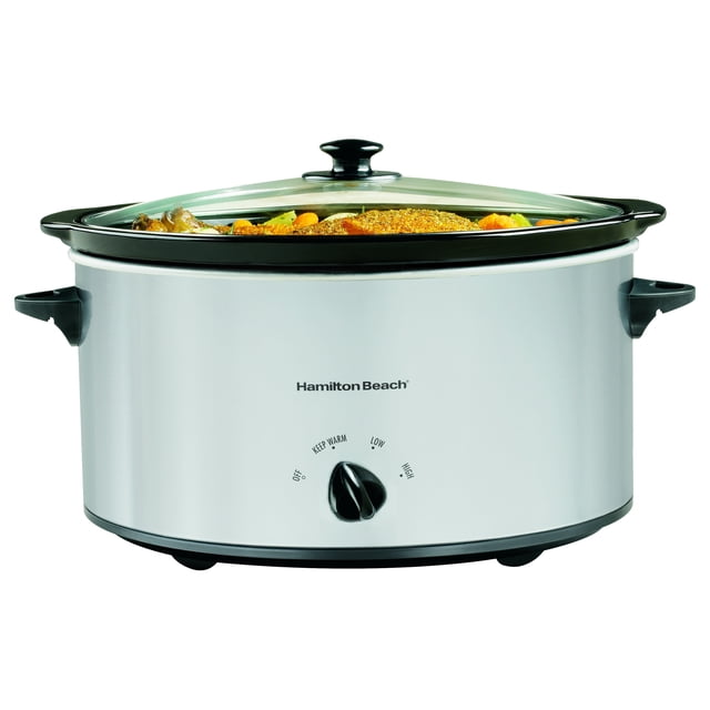 Hamilton Beach 6 Quart Portable Slow Cooker with Locking Lid, Large ...