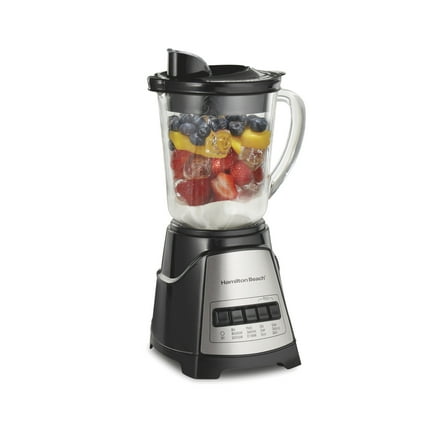 Hamilton Beach Power Elite Smoothie Blender for Kitchen, 40 oz Jar for Smoothies and Shakes, Black