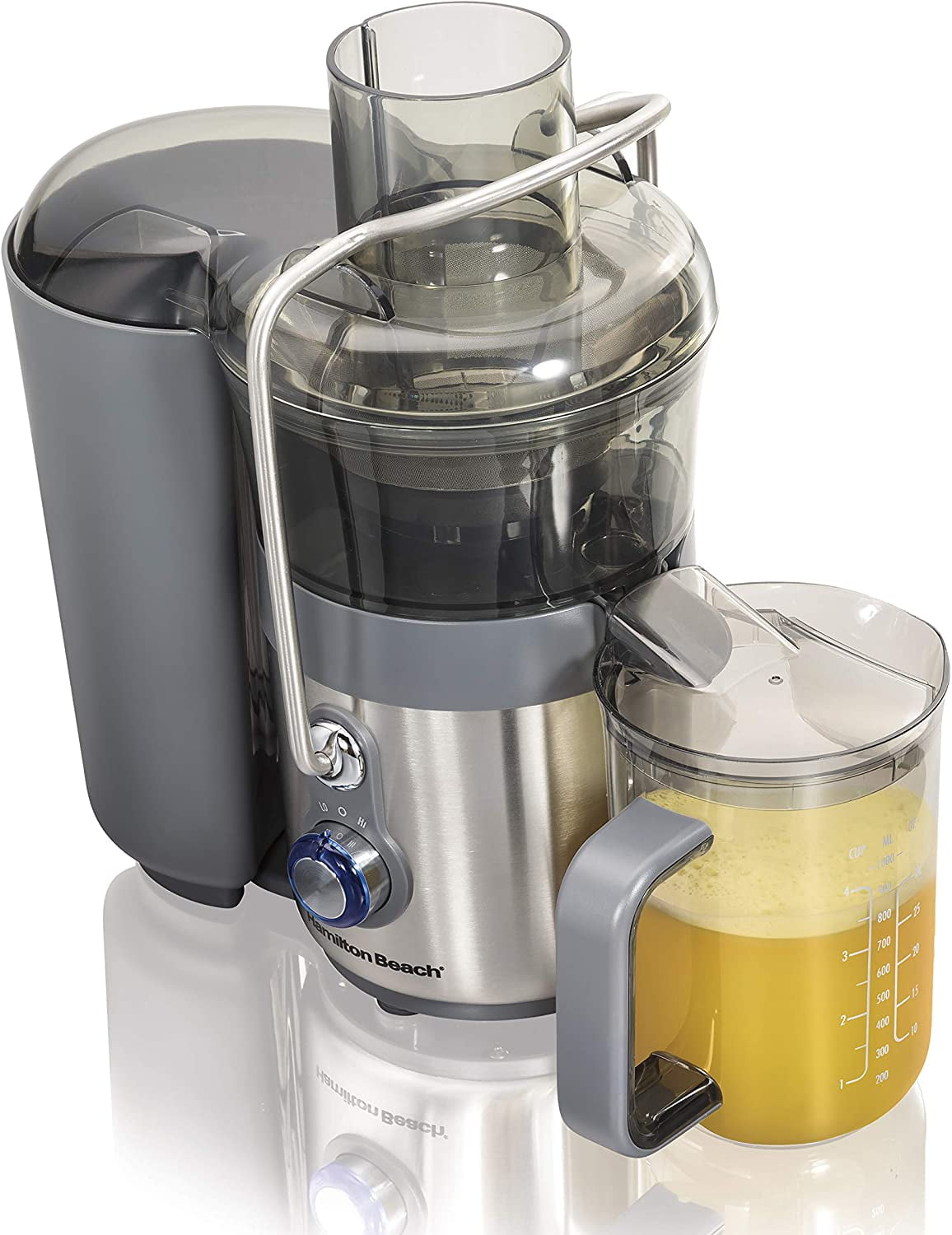 Hamilton Beach Juicer Machine, Big Mouth Large 3” Feed Chute for Whole  Fruits and Vegetables, Easy to Clean, Centrifugal Extractor, BPA Free, 800W
