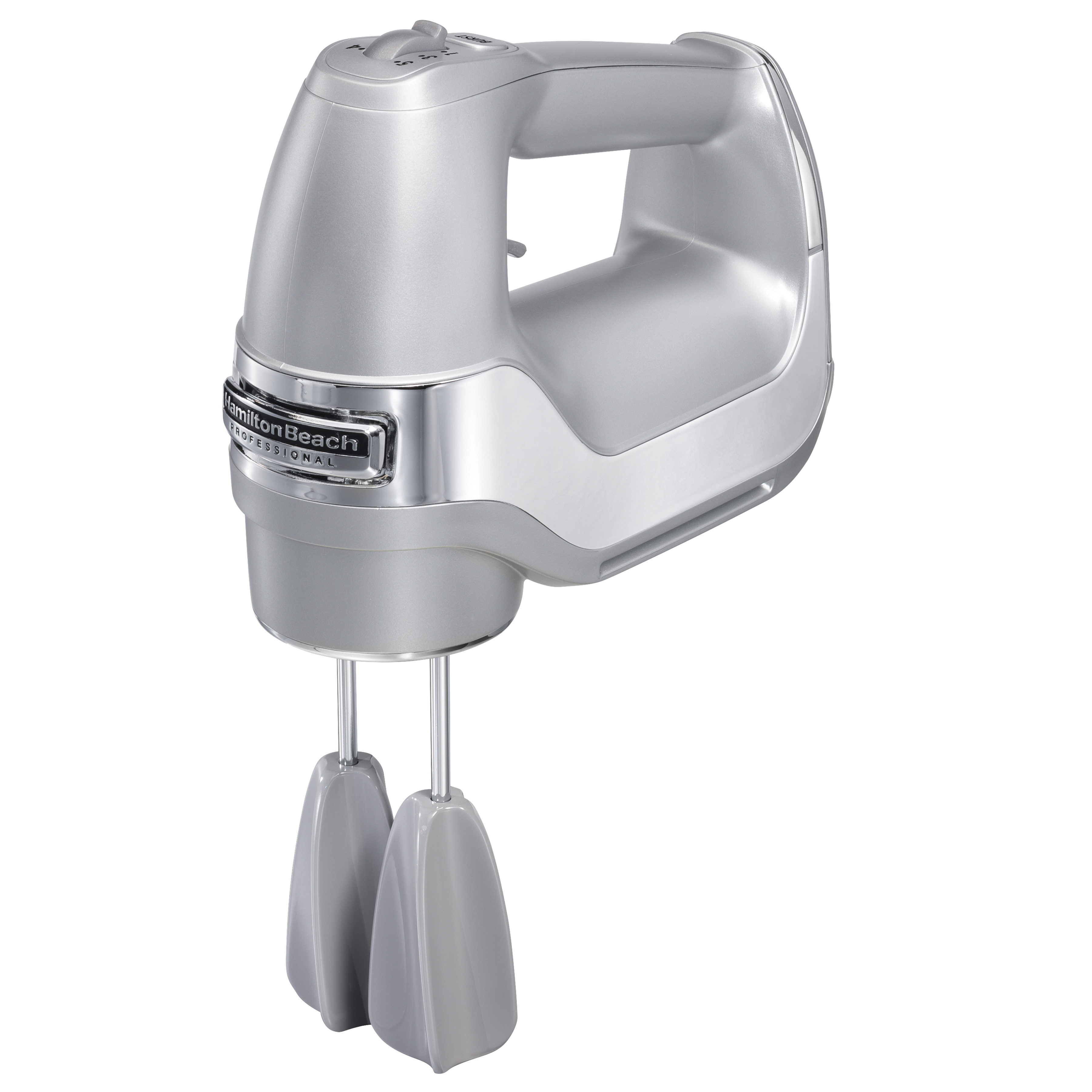 Hamilton Beach Professional 5-Speed Electric Hand Mixer, High Performance DC Motor, QuickBurst, Slow Start Speed, Easy Clean Beaters and Whisk, Silver, 62664 - image 1 of 7