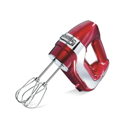 Hamilton Beach Professional 5-Speed Electric Hand Mixer with Slow Start & QuickBurst Technology, Mixer for Kitchen, Red