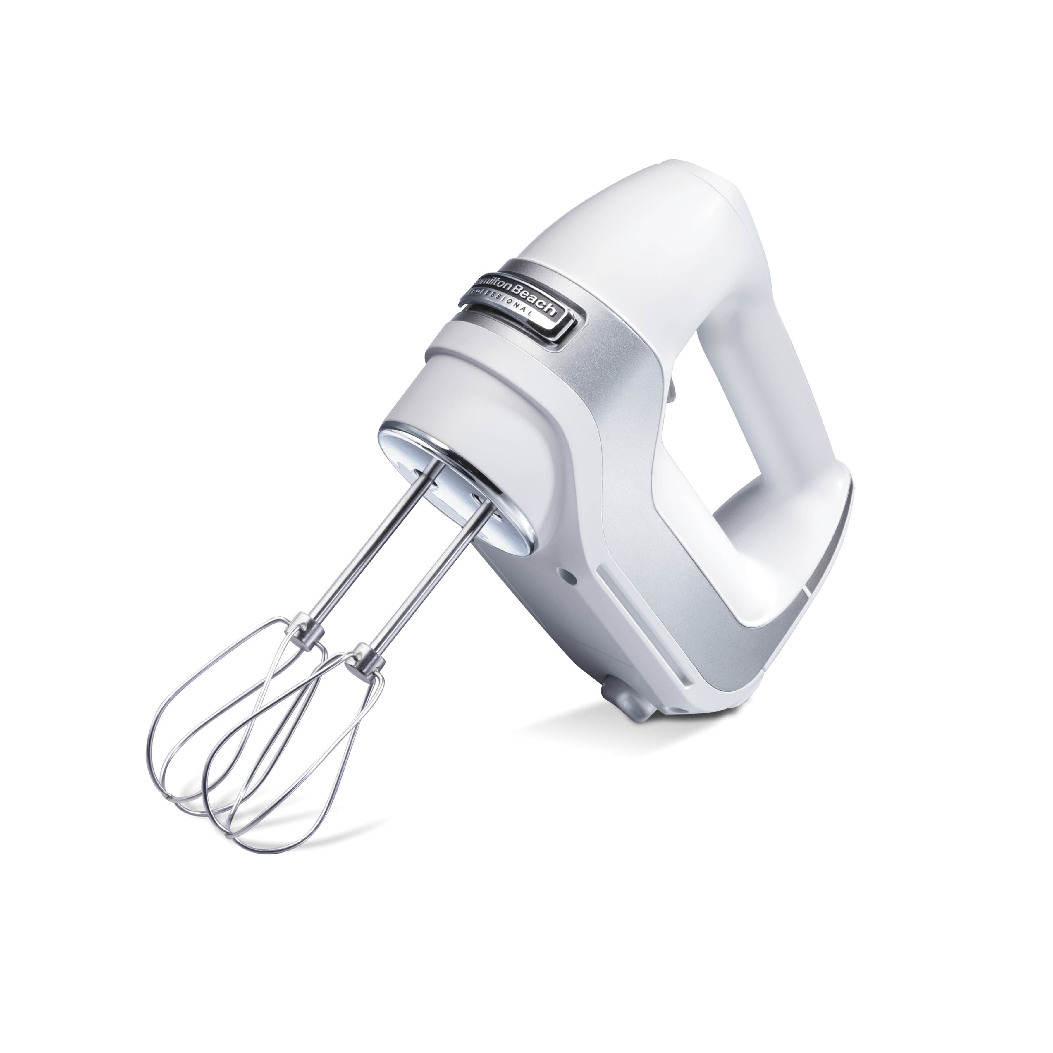  Hamilton Beach Electric Hand Mixer with DC Motor & 3 Speeds,  Wire Beaters, Whisk, Swivel Cord and Bowl Rest White (62661): Home & Kitchen
