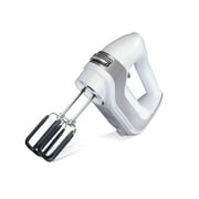 Hamilton Beach Professional 7-Speed Electric Hand Mixer, with SoftScrape Beaters, Whisk, Dough Hooks & Case, White