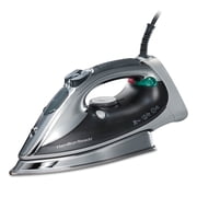 Hamilton Beach Professional Clothing Iron, Steam Iron for Clothes with Stainless Steel Soleplate, Silver