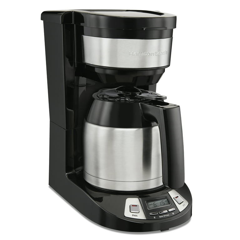 Hamilton Beach Programmable 8 Cup Coffee Maker, Thermal Carafe 