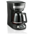 Hamilton Beach Programmable Coffee Maker, 12 Cup, Black with Stainless