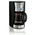 Hamilton Beach Programmable Coffee Maker, 12 Cups, Black, 46895