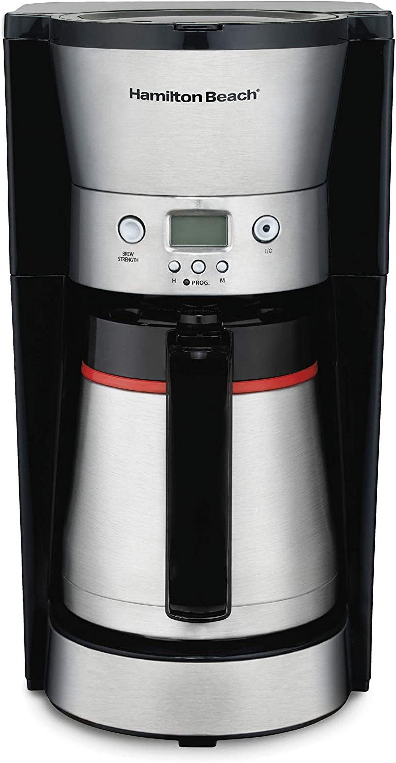 Hamilton Beach Programmable Coffee Maker with 10 Cup Thermal Carafe, 3