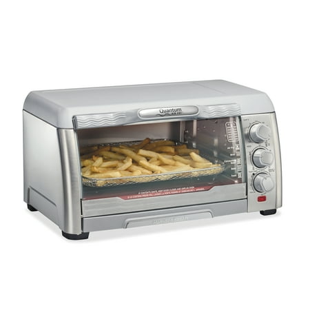 Hamilton Beach Quantum Toaster Oven Air Fryer Combo With Large Capacity, Fits 6 Slices Or 12” Pizza, 5 Functions for Convection, Bake, Broil, Stainless Steel (31350)