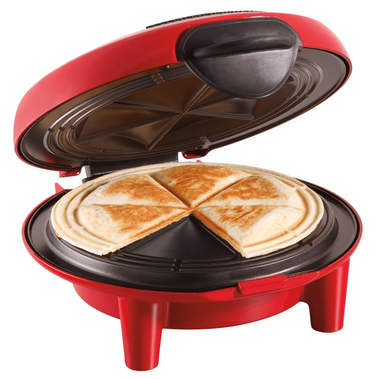 Hamilton Beach Quesadilla Maker, 8" Round, Makes 6 Wedges, Red, 25409 - image 1 of 3