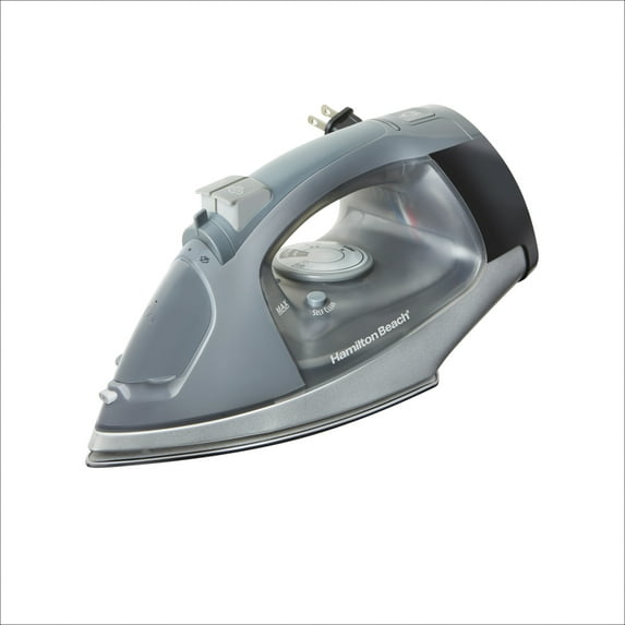 Hamilton Beach Clothing Iron, Steam Iron for Clothes with Stainless Steel Soleplate and Retractable Cord