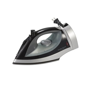 Hamilton Beach Clothing Iron, Steam Iron for Clothes with Extra-Glide Nonstick Soleplate & Retractable Cord, Silver