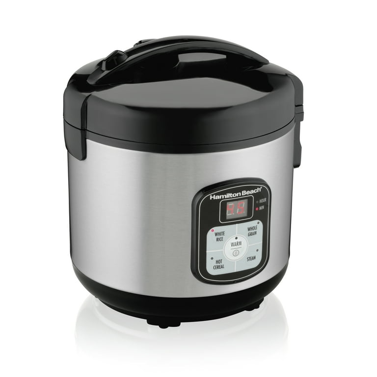 Hamilton Beach Digital Programmable Rice Cooker & Food Steamer, 8 Cups  Cooked (4 Uncooked), With Steam & Rinse Basket, Stainless Steel (37518) 8  Cups for Sale in Houston, TX - OfferUp