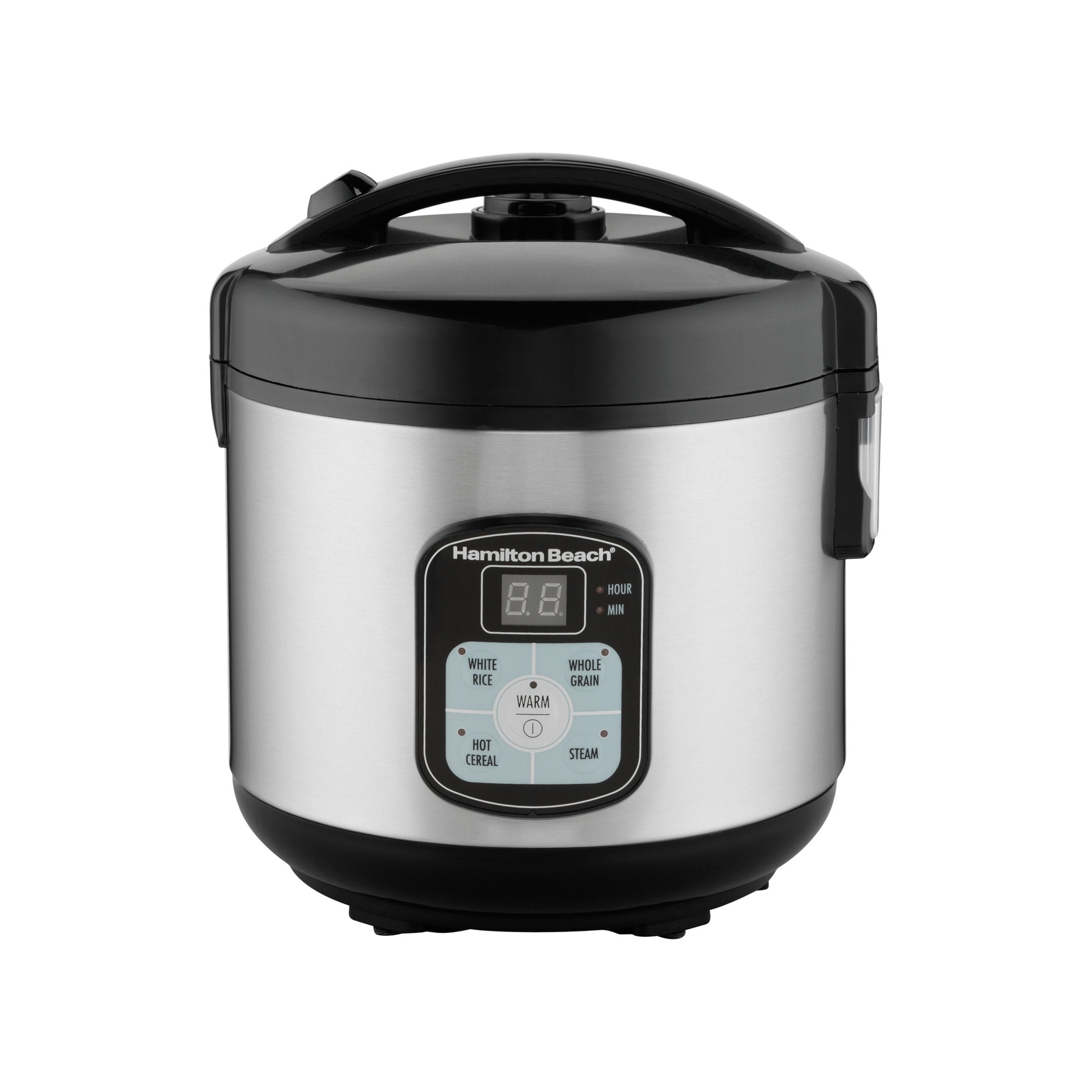 Walmart Black Friday Deals 2025 - Hamilton Beach 8 Cup Rice Cooker & Food Steamer with Steam & Rinse Basket, Stainless Steel