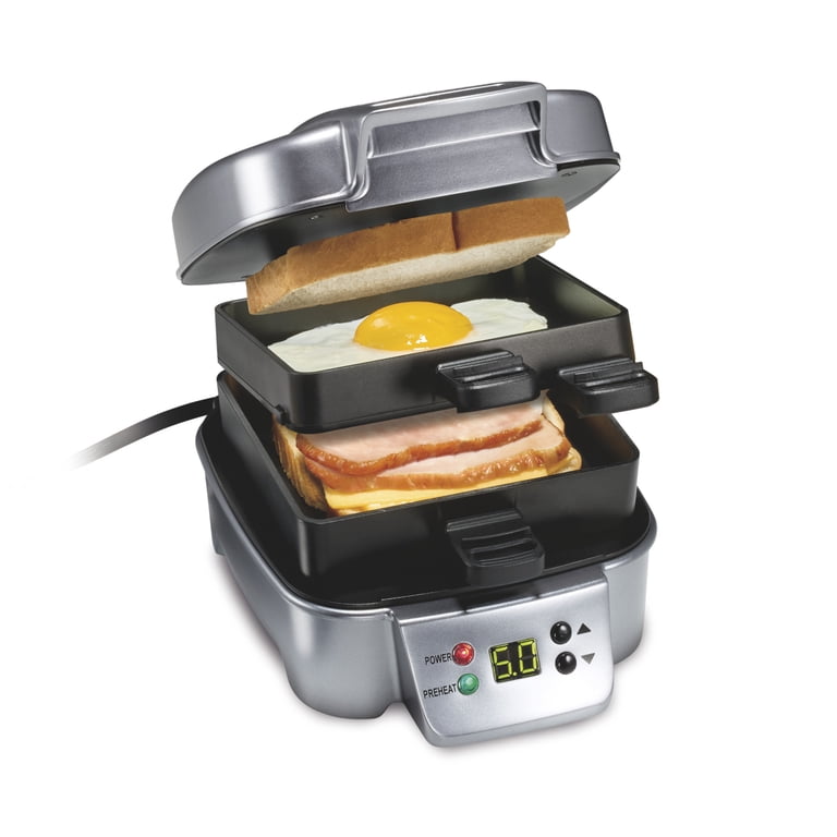 Hamilton Beach, Sandwich Maker, Compact Storage, Hot Sandwich