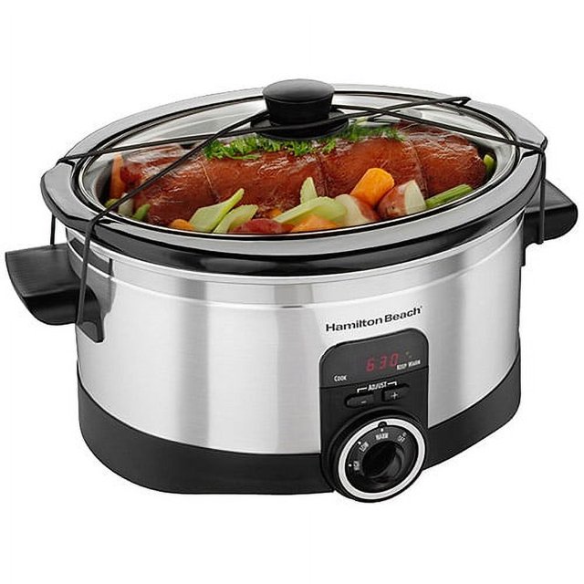 Hamilton Beach Simplicity Digital 6 Quart Programmable Counter Top Slow Cooker Model 33565