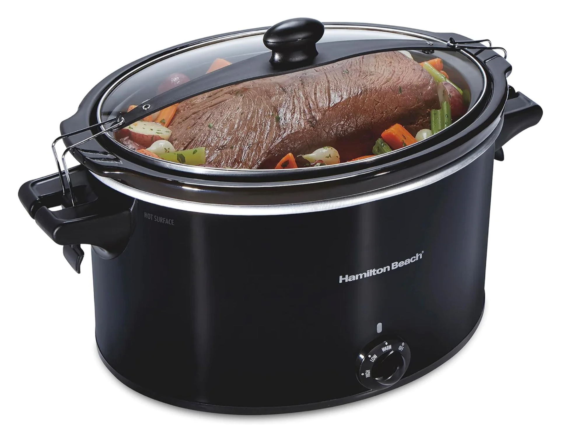 Magic Mill Extra Large 10 Quart Slow Cooker With Metal Searing Pot