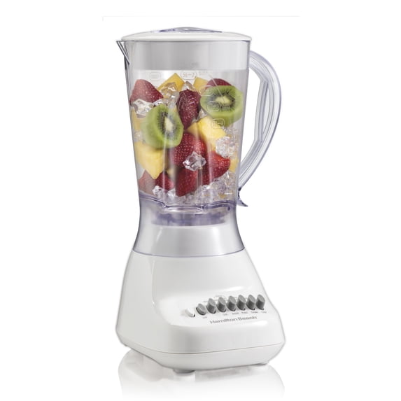 Hamilton Beach 10-Speed Smoothie Blender for Kitchen, 56 oz Jar for Smoothies and Shakes, White