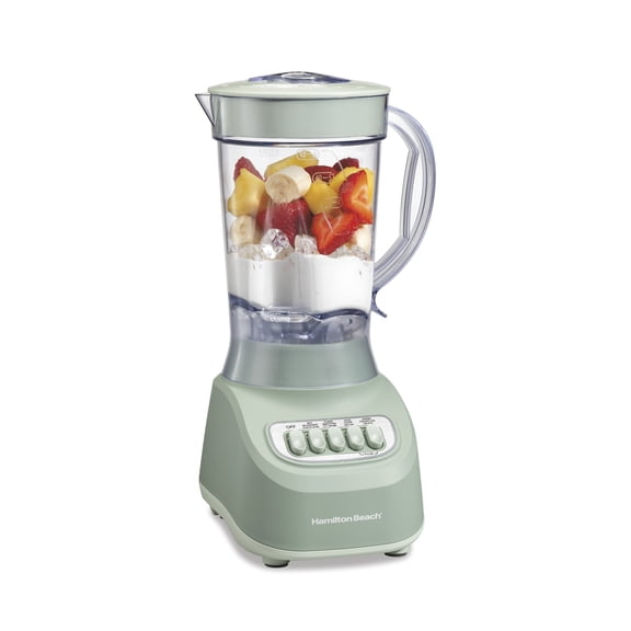 Hamilton Beach Smoothie Blender, 48 oz. Jar, Stainless Steel Blade, High Speed, Great for Shakes and Smoothies, Sage Green