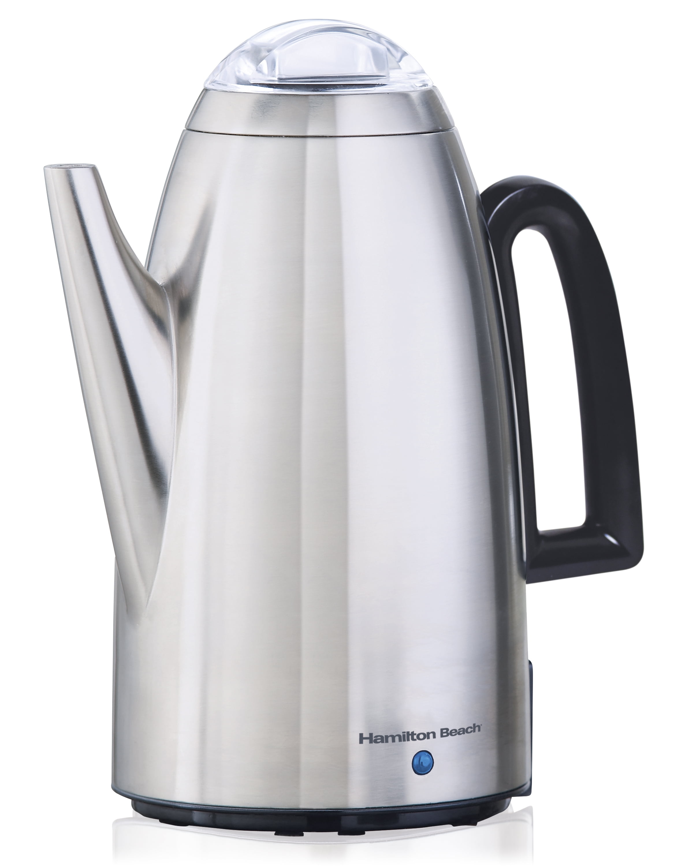 Hamilton Beach Proctor Silex 12 Cup Electric Coffee Percolator Model 40616  Stainless Steel Tested Working Complete 