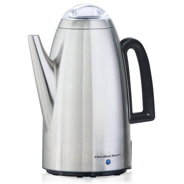 Hamilton Beach Stainless Steel Electric Coffee Percolator, 12 Cups or 3 Quarts, 40614