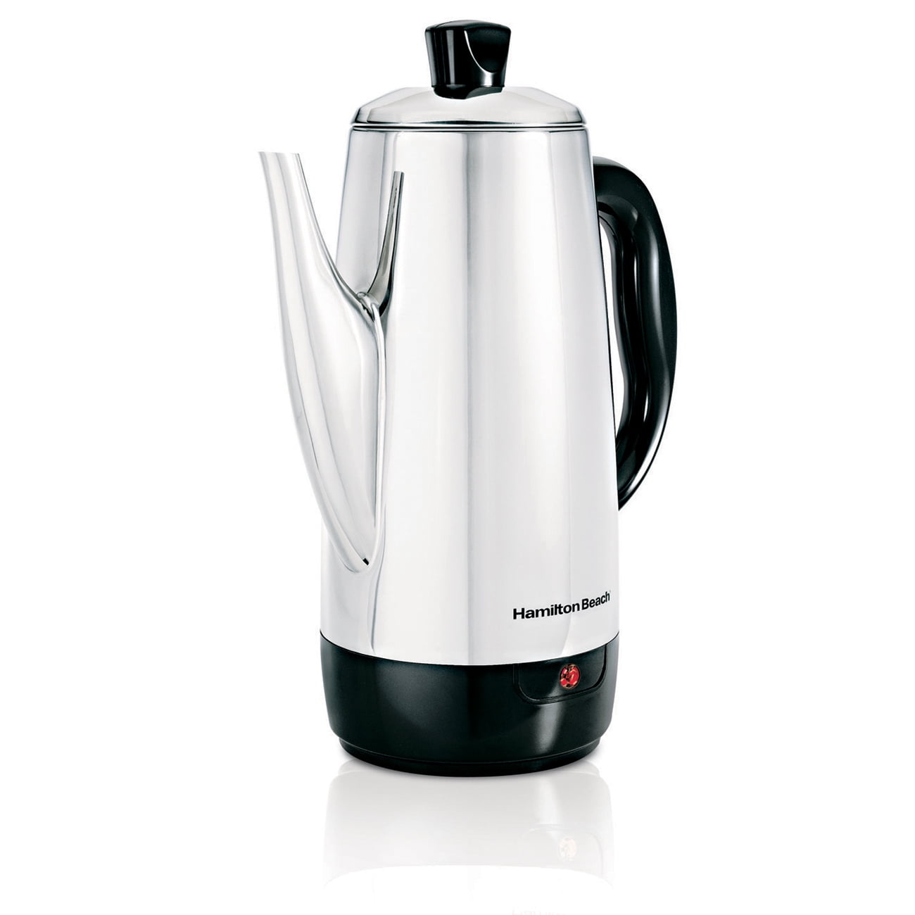 Hamilton Beach 12 Cup Electric Percolator Coffee Maker, Stainless Steel,  Quick Brew, Easy Pour Spout (40616R)