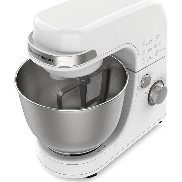 Hamilton Beach Stand Mixer 7 Speeds 4 Quart Capacity White
