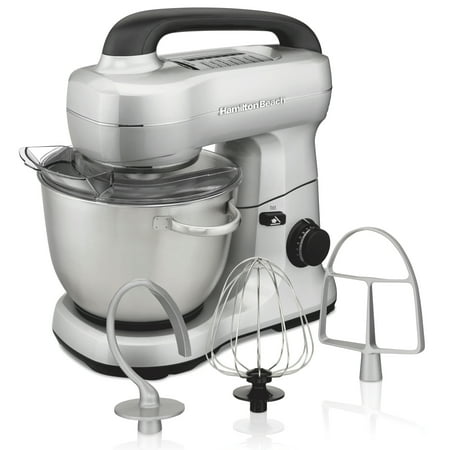 Hamilton Beach - Tilt-Head Stand Mixer - Silver
