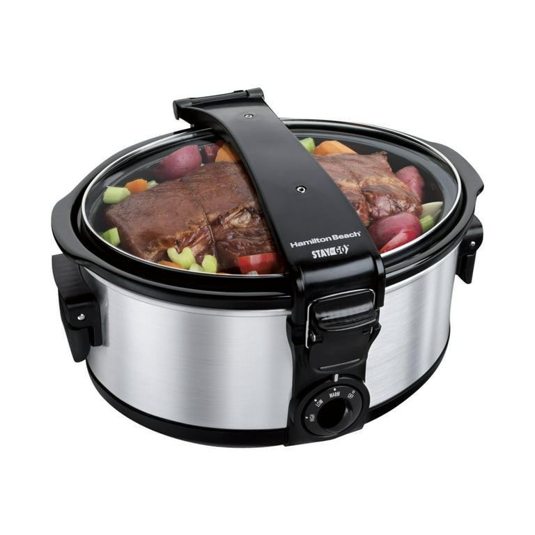 Hamilton Beach Programmable Stay or Go 6 qt. Slow Cooker - Stainless
