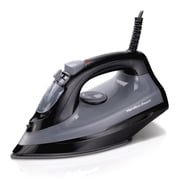Hamilton Beach Clothing Iron, Steam Iron for Clothes with Extra-Glide Nonstick Soleplate, Black