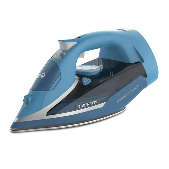 Hamilton Beach Clothing Iron, Steam Iron for Clothes with Stainless Steel Soleplate & Retractable Cord