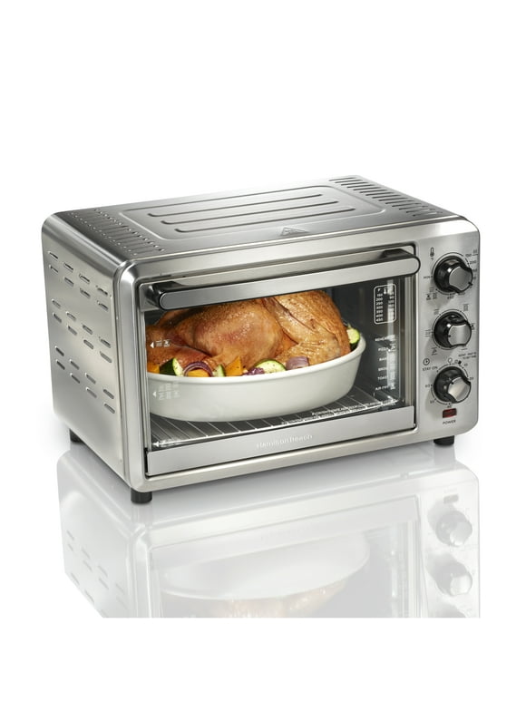 Hamilton Beach Sure-Crisp Air Fryer Toaster Oven, 6 Slice Capacity, Stainless Steel, 31196